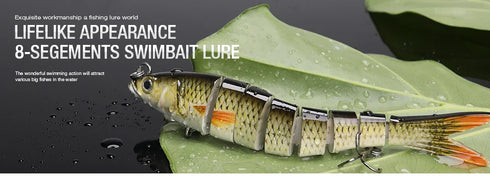 10/14cm Sinking Wobblers Fishing Lures Jointed Crankbait Swimbait 8 Segment Hard Artificial Bait For Fishing Tackle Lure